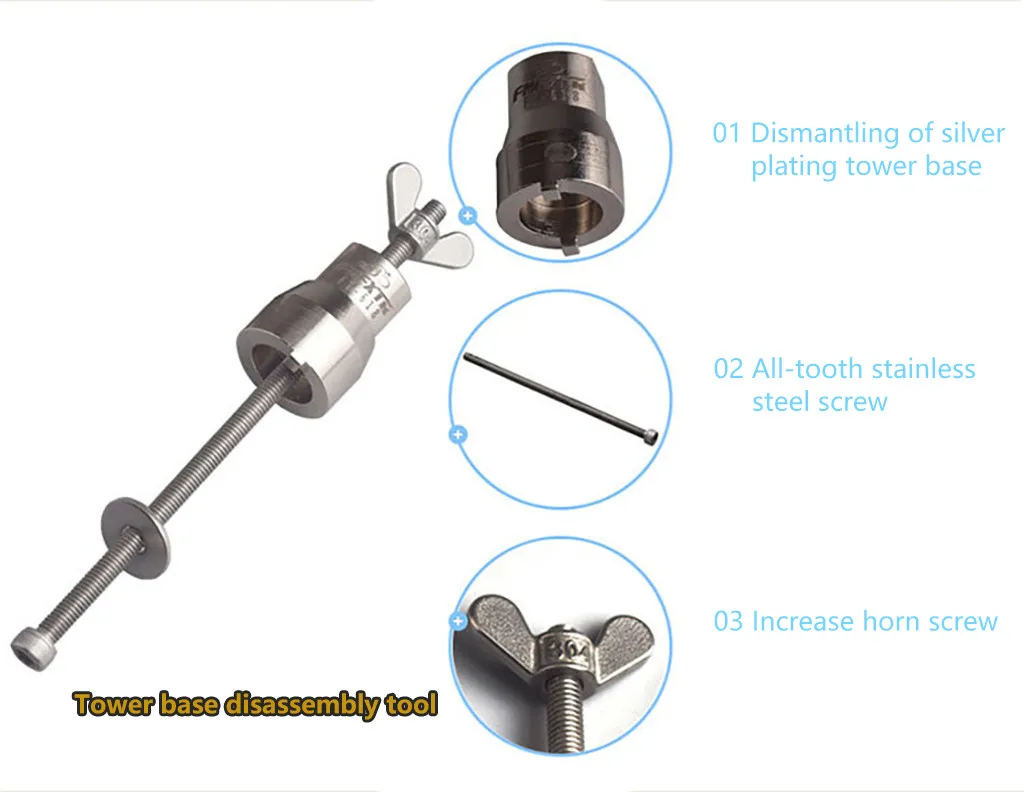 Bicycle Upgraded Version Drum Tower Base Tool Remove The Wrench slot installation Sleeve Drum Tower Foundation Tool#YL5