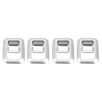 

Trim Switch Button Cover Interior Glass Silver Replacement ABS Decoration