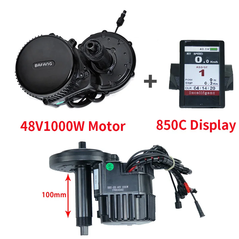 1000W17.5 850C 100MM BBSHD середине привода 48V 1000W электрический велосипед Motor Наборы с Батарея samsung 48V 17.5Ah литий-ионный аккумулятор вниз трубки, фара для электровелосипеда в b Батарея - Цвет: 1000W17.5 850C 100MM