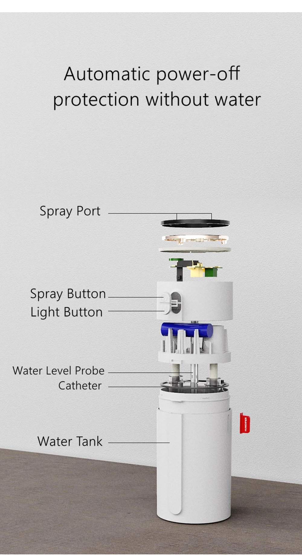 800ml Wireless Aromatherapy Diffuser Humidifier 2000mAh Battery Rechargeable Essential Oil Diffuser Air Humidifier For Home Car