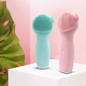 

Rechargeable Electric Cleansing Instrument Cute Handheld Ultrasonic Wash Instrument Pore Cleaner Removal Wash Brush