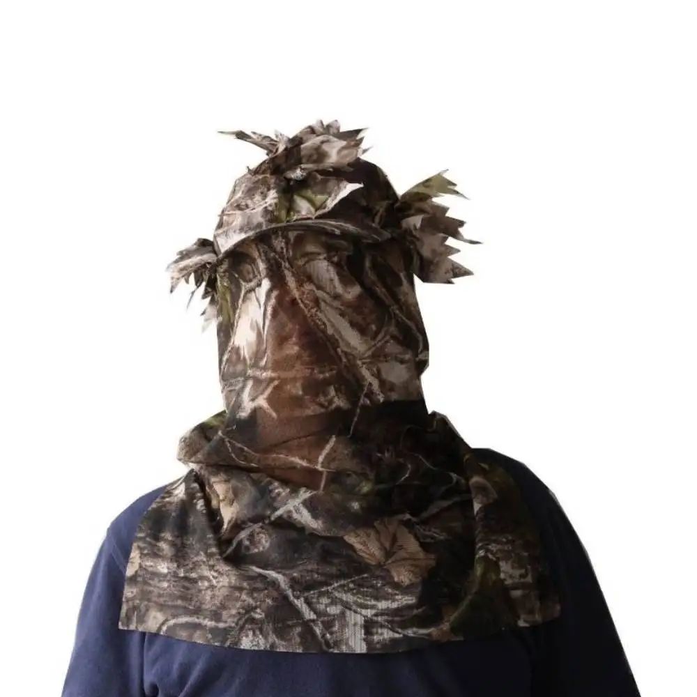 Camouflage Hunting Accessories Ghillie Camouflage Leafy Hat 3D Full Face Mask Headwear Turkey Camo Hunter Hunting Accessories