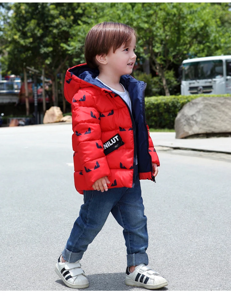 IYEAL/осенне-зимняя куртка для маленьких мальчиков, детские пальто детская теплая верхняя одежда с капюшоном для мальчиков 2, 3, 4, 5, 6, 7, 8 лет