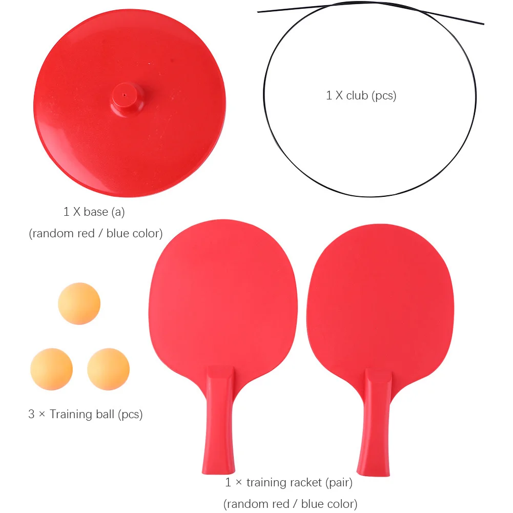 CW_ Portable Table Tennis Trainer Racket Flexible Shaft Ping Pong Ball Training CW_ Portable Table Tennis Trainer Racket Flexible Shaft Ping Pong Ball Training