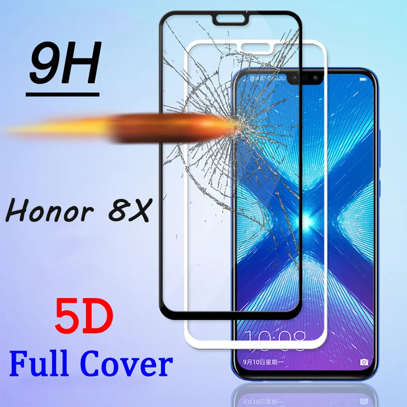 

Black 5D Curved Full Cover Protective Glass for Honor 8X Screen Front Film Tempered Glass for Huawei Honor 8X Max 8A Pro 8C Film