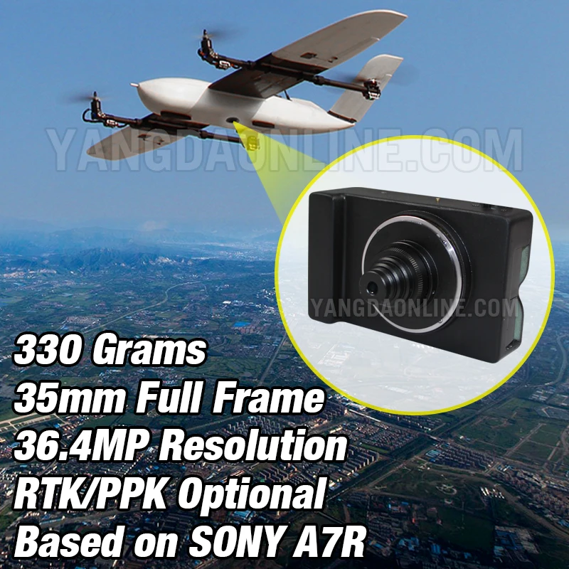 Фотографическая камера с полным каркасом для VTOL поддержка фиксированным крылом