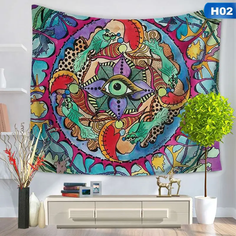 Indian Mandala Tapestry Hippie Wall Hanging Beach Towel toalha de banho Bohemian Bedspread Home Decor
