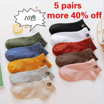 

2020 Cotton Women Socks Funny Cute Socks Happy Ankle Cartoon Socks High Quality Women Fashion