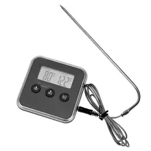 Digital-Thermometer Probe Lcd-Display Kitchen for Oven Timer-Cooking Bbq-Meat