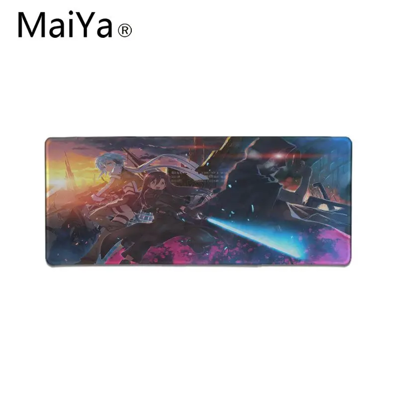 Lock Edge 30x60cm MaiYa дизайн аниме меч искусство онлайн игровой коврик для мыши Настольный коврик большая акция большой игровой коврик для мыши - Цвет: Lock Edge 30x60cm
