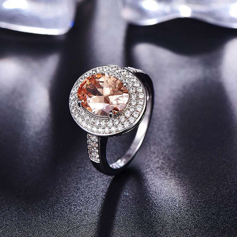 Trendy Engagement Ruby Ring 925 Sterling Silver Rings For Women Gemstone Ring Fine Natural Amethyst ring Cocktaill Party