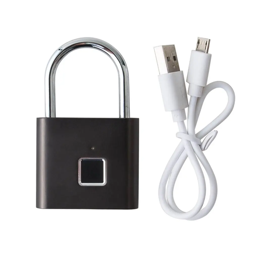 

Zz0124 Fingerprint Padlock Smart Electronic Student Bag Anti-Theft Security Home Security Fingerprint Lock