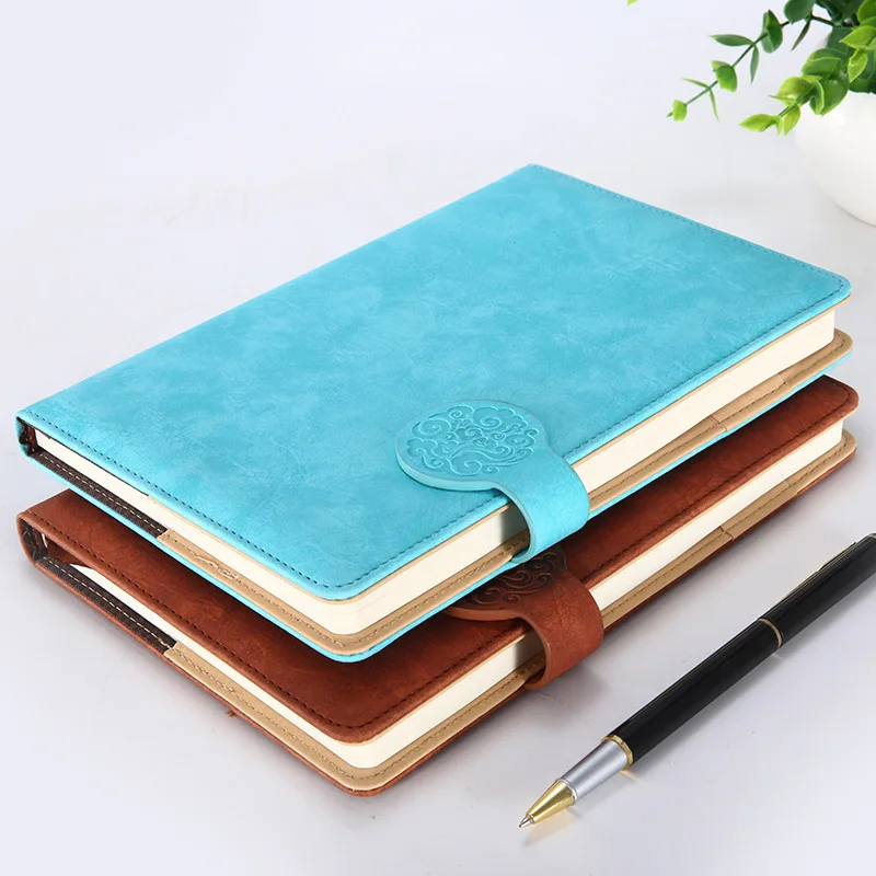 

Magnetic buckle imitation leather business office notebook thickened version of the notebook student stationery notes diary book