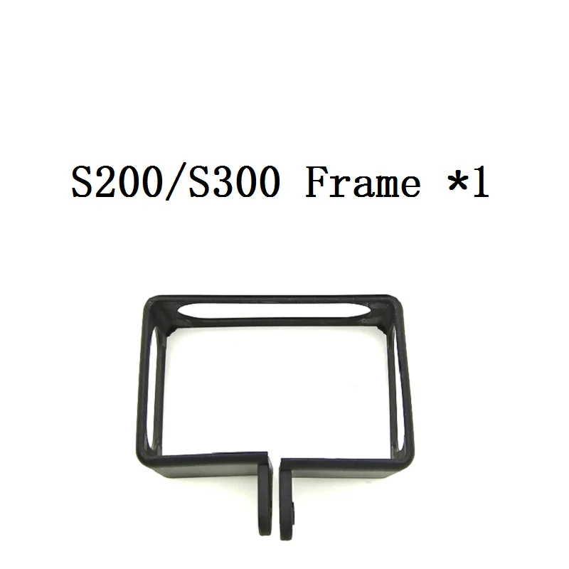 black SOOCOO защитная рамка чехол портативный пластиковый корпус чехол для SOOCOO S200 S300 губка ветер Экшн камеры аксессуары - Цвет: black