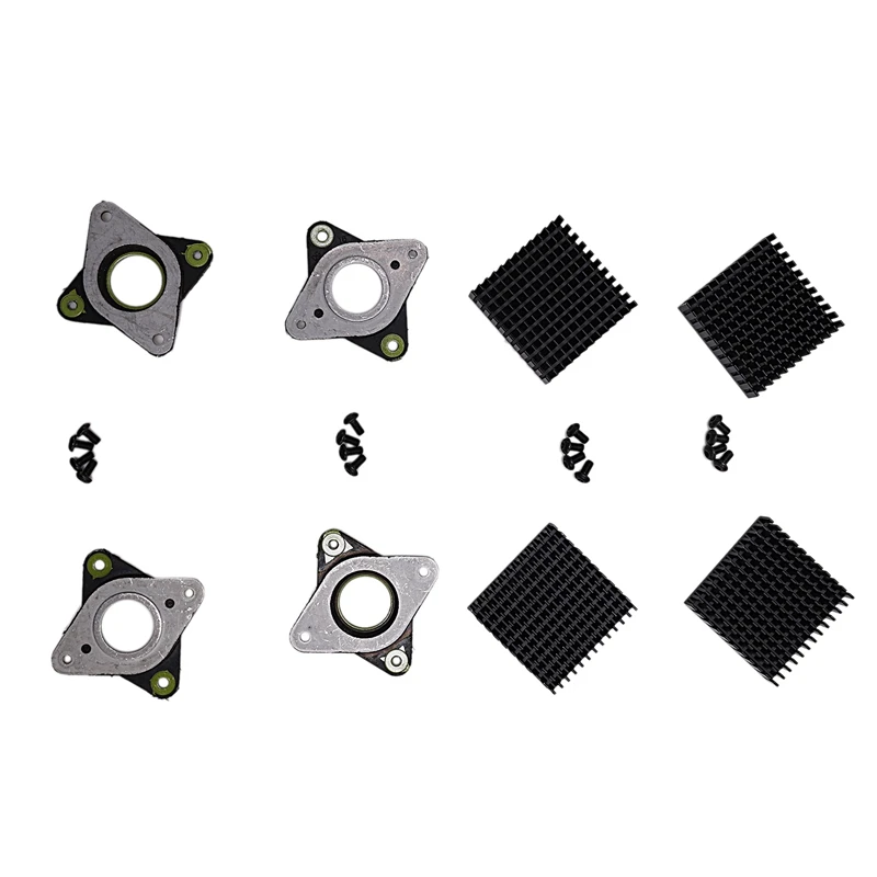 1 Set Stepper Damper and Heat Sink Nema 17 Stepper Damper Stepper Motor Vibration Dampers+ Heat Sink for CNC 42 Stepper Motor S