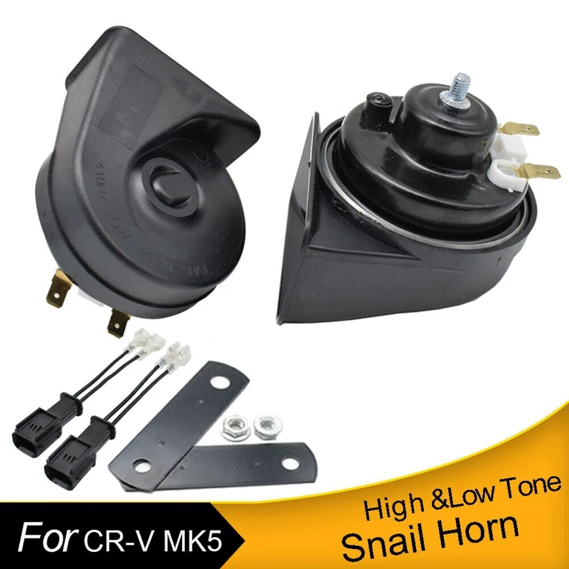12V 125Db громкий 410/510 Гц Высокая Низкая брошь в форме улитки рог для Honda CR-V MK5 17-20