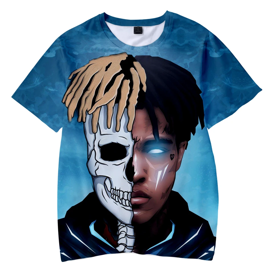 Забавные детские футболки Xxxtentacion футболка с 3D принтом кавайная детская модные