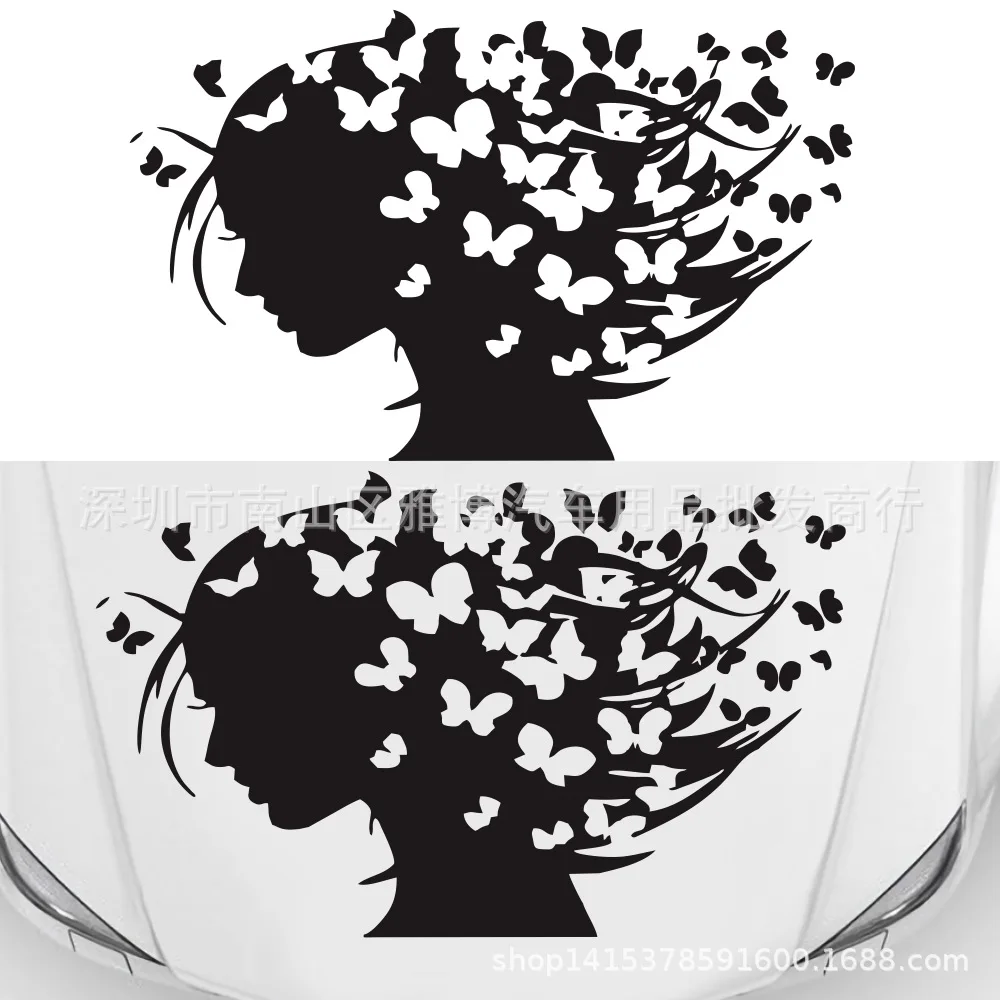 D-956 Amazon Butterfly GIRL'S мужской ремень с бляшкой драконом стикер кузова автомобиля капот наклейки для автомобиля латте искусство