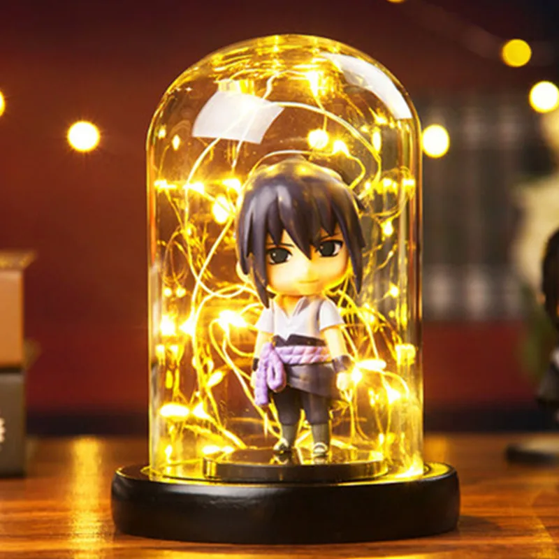Japanese Anime NARUTO Fire Tree Silver Flower Creative PVC Luminous Action Figure Collectible Model Toys A261