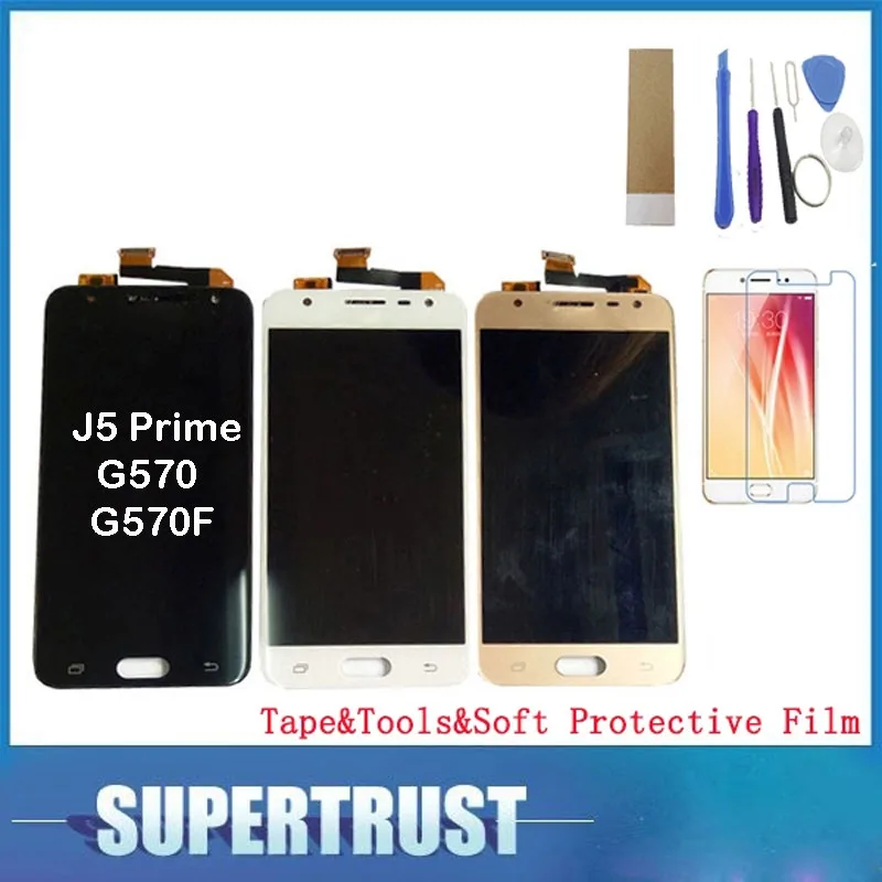 ЖК-дисплей OLED для Samsung Galaxy J5 Prime G570 G570F экран 5 дюймов сенсорный дигитайзер в сборе 3