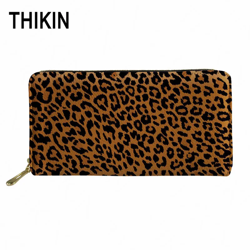 as picture THIKIN Zebra-stripe Женский Длинный дизайнерский кошелек клатч 3D Имитация животных текстура женский карман водонепроницаемый кошелек на молнии на заказ - Цвет: as picture