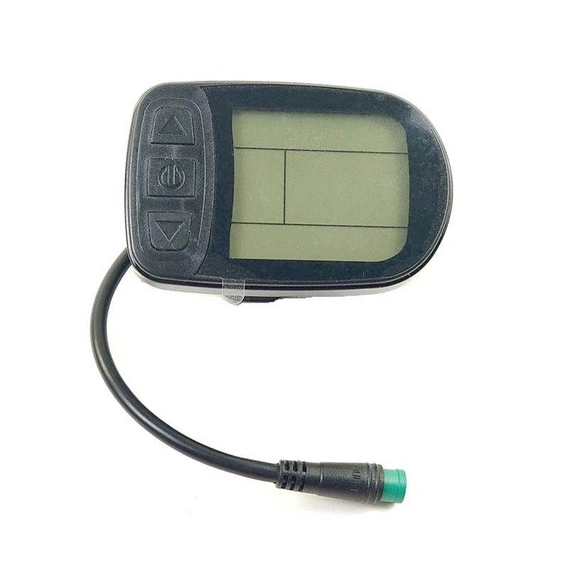 Bicaquu Bicycle Display Meter KT-LCD5 Plastic Electric LCD Display Meter with Waterproof Connector for Bicycle Modification 