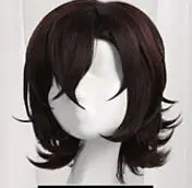 Bungo Stray Dogs Dazai Osamu cosplay costume magazine uniform daily wear suit Anime clothes Coat sweater pants outfits cos - Цвет: wig