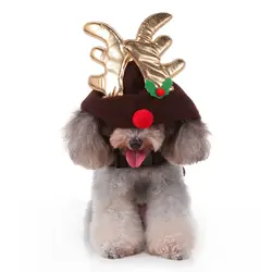 Рождественские аксессуары для домашних животных, поводок для собак, праздничный жилет для щенков