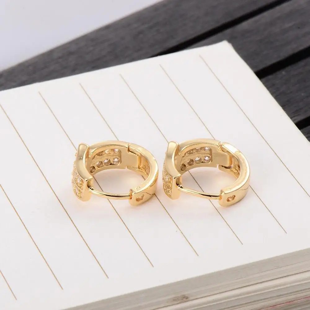 MxGxFam серьги крылья серьги для женщин золотой цвет 18 k креативные модные ювелирные изделия AAA+ циркон никеля бесплатно