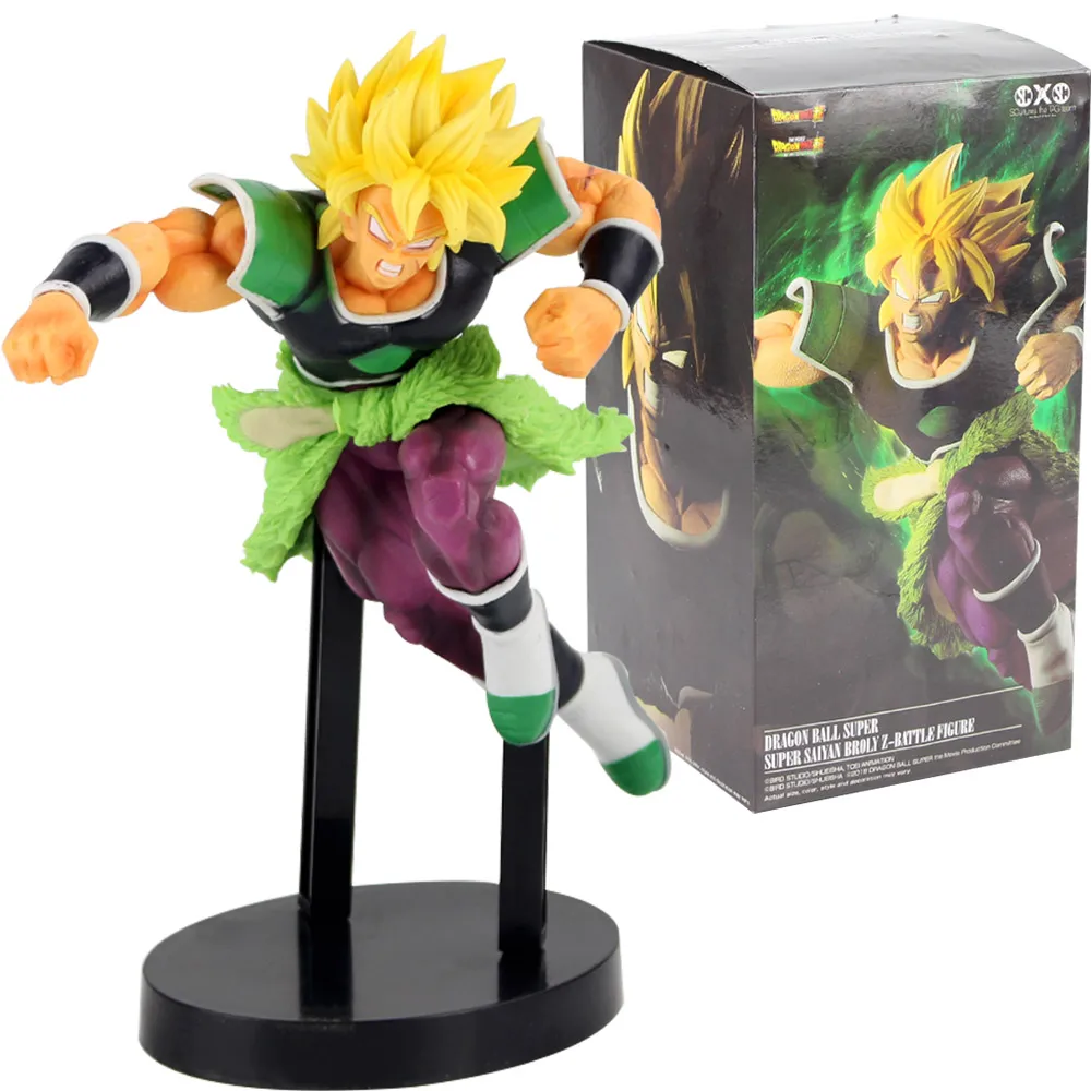 Dragon Ball Z Super Senshi Broly Super Saiyan ПВХ Коллекционная Фигурка Драконий жемчуг фигурка модель игрушки - Цвет: H with box