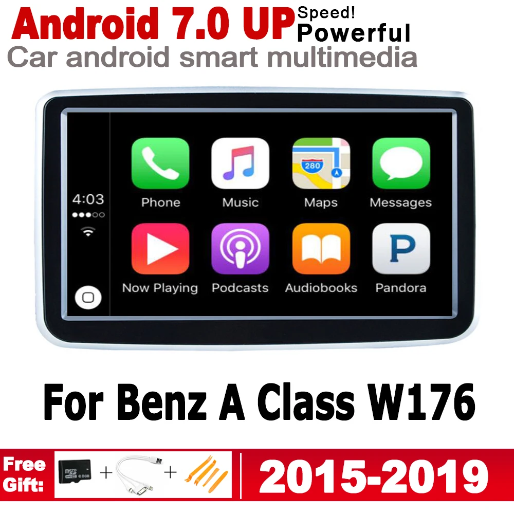 Для Mercedes Benz A Class W176 2015 ~ 2019 NTG HD экран Android IPS Автомобильный плеер оригинальный стиль