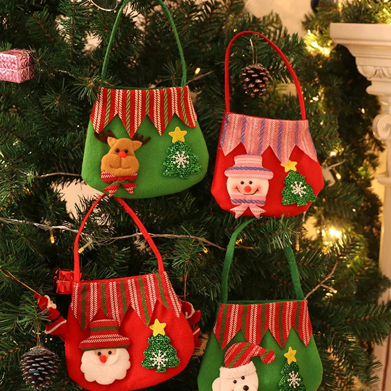 

Creative Santa Sacks Christmas Gift Bag Candy Bag Xmas Decoration Supplies Christmas Gift Bag Candy Socks Navidad Decorations