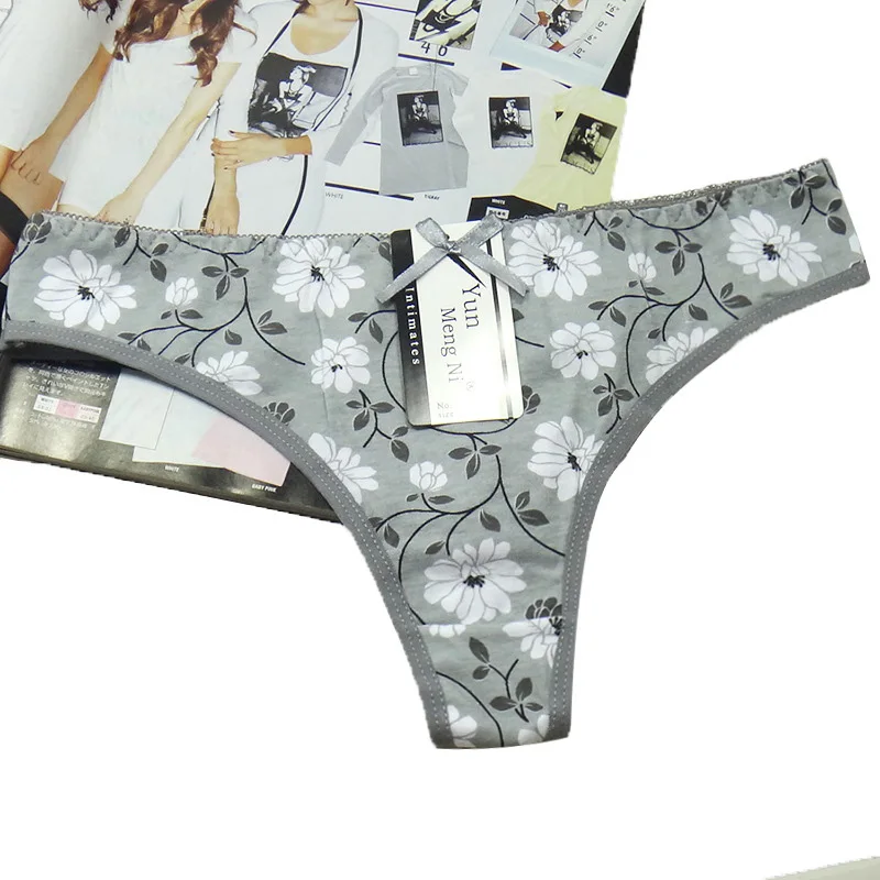 WTEMPO, 6 шт./партия, G String, термобелье, дышащее нижнее белье, сексуальные хлопковые трусики, женские трусы, нижнее белье Танга, стринги