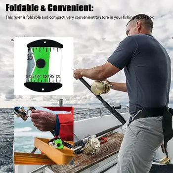 Fish Measuring Ruler Accurate PVC Fishing Ruler Measurement Tool Fishing Pliers Fishing Accessories Alicate De Pesca Fishing 4