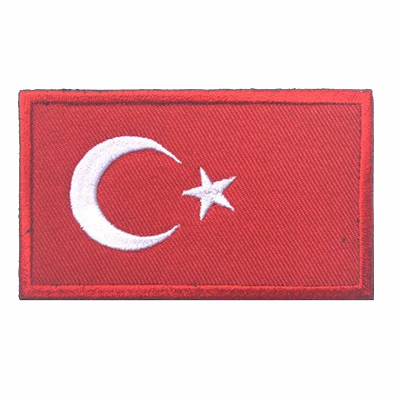 

Turkey Flag 3D Embroidered Armband Turkish National Soldier Logo Morale Badge Clothing Backpack Hat Jacket Decorative Patch