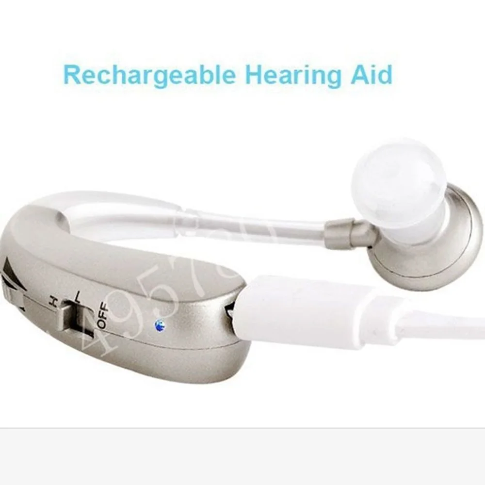 2 Pcs Rechargeable Hearing Aid Digital Sound