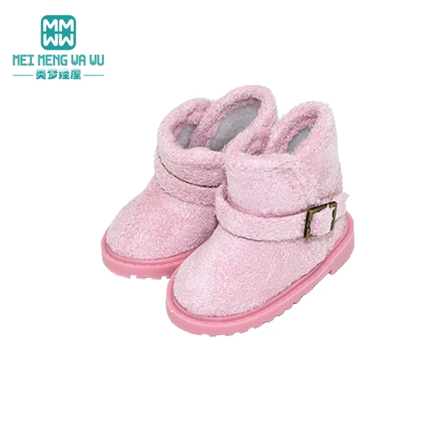 5.6cm Mini Toys Doll shoes for EXO 1/6 BJD YOSD doll accessories Fashion wool boots, snow boots 5