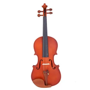 

Glarry 4/4 Acoustic Matt Violin Case Bow Rosin Strings Shoulder Rest Tuner Natural Color Violin Maple Material