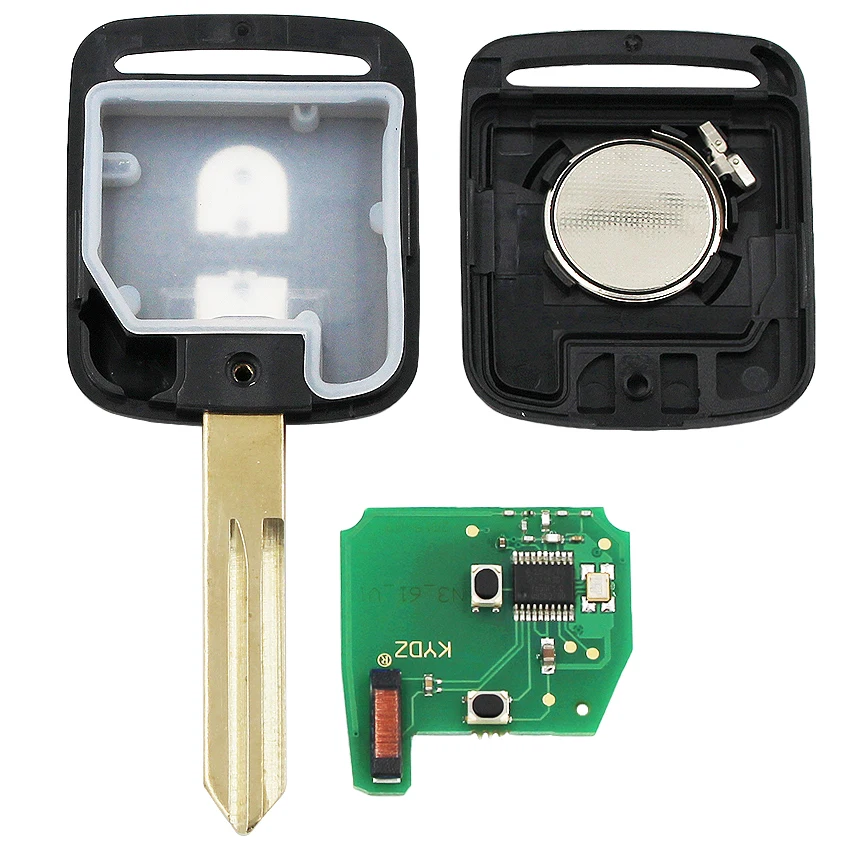 2 кнопочный флуоресцентный чип 433 МГц PCF7946 для Nissan Micra Navara Qashqai 2003 2010 идентификатор
