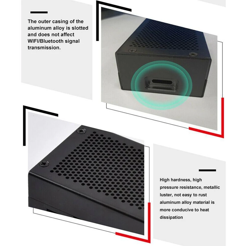 Металлический корпус Защитная коробка корпус из алюминиевого сплава чехол для Raspberry Pi 4