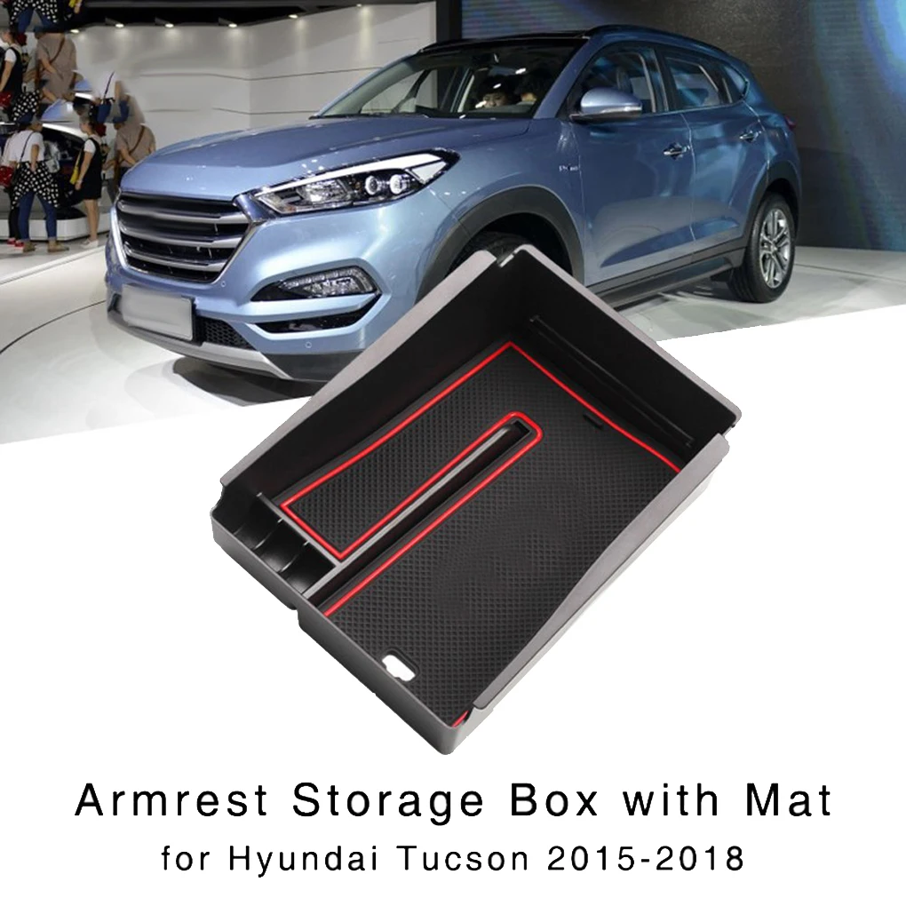 Замена для hyundai Tucson- Центральная консоль подлокотник вторичная Коробка органайзер лоток для хранения поддон