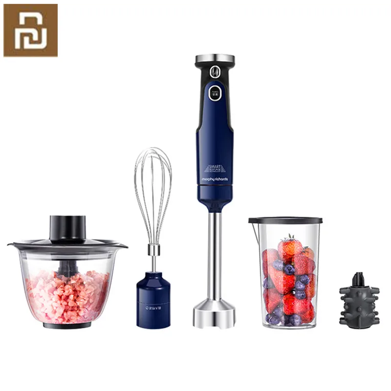 2021 New Youpin Mofei Hand Blender Electric Kitchen Portable Food Processor Mixer Automatic Garlic Peeler And Egg Beater