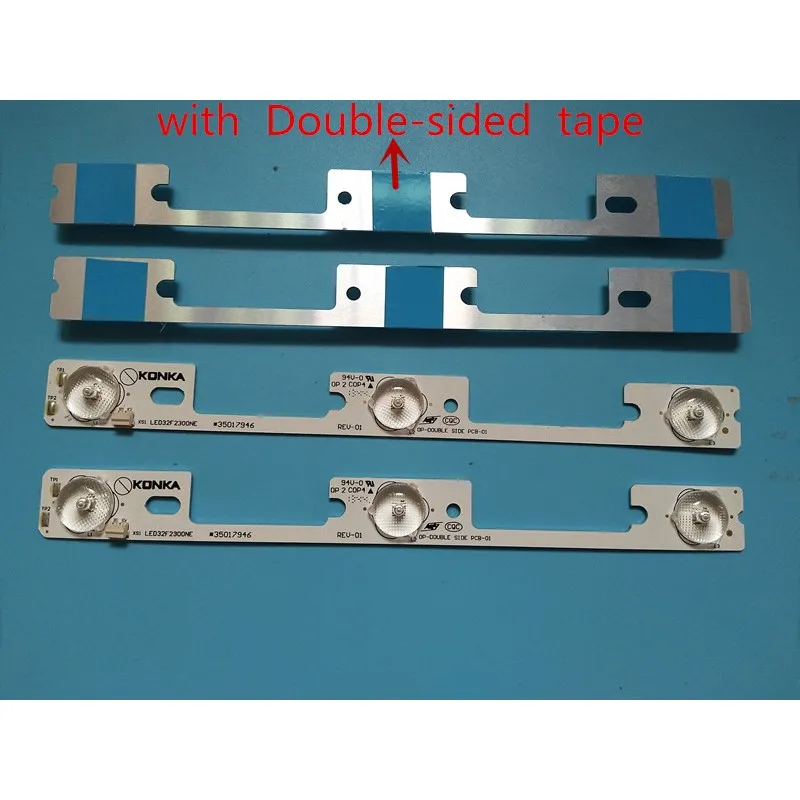 Новая и оригинальная Светодиодная лента для подсветки Konka LED32F2300NE LED32F2300FX light bar 35017946 35017948, 4 шт./лот, 6 в ► Фото 2/5