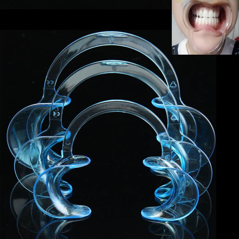 3pcs /set Dental Mouth Opener C Shape Mouth Gag Dental Orthodontic Tool