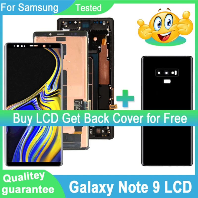ЖК-дисплей для Samsung Galaxy Note 9 с сенсорным экраном и дигитайзером в сборе запасная