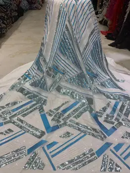 

stock 5 yards/bag Mixed color embroidery sequin diamond pattern punk-style fabric is used in dress design HSXP83#