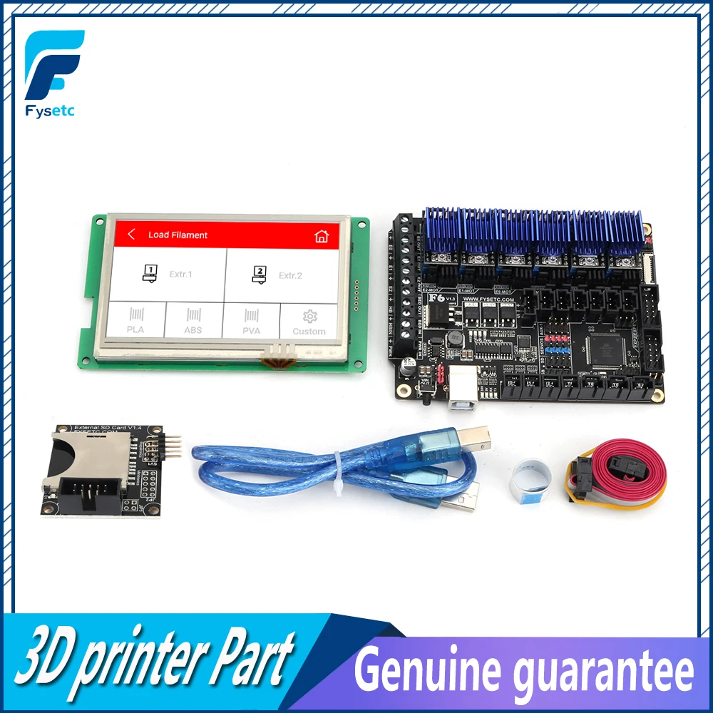 : FYSETC F6 V1.3 все в одном материнская плата + 4 3 дюймов ЖК дисплей Дисплей с Card Reader