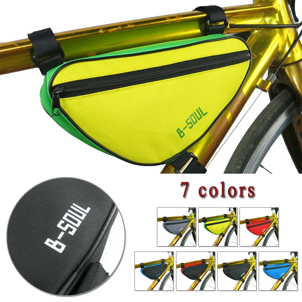 Bicycle Front Frame Triangle Bag Cycling Bike Tube Pouch Holder Saddle Panniers