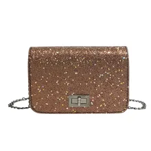 Модная женская уличная одноцветная кожаная сумка через плечо с блестками, сумка-мессенджер, женские сумки, сумки через плечо, Bolsa Feminina