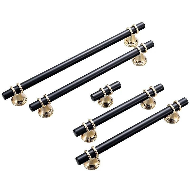 

Gold Drawer Knobs Zinc alloy T Bar Handle 2" ~ 24'' for kitchen Door Cabinet Wardrobe Cupboard Pull Modern Furniture hardware